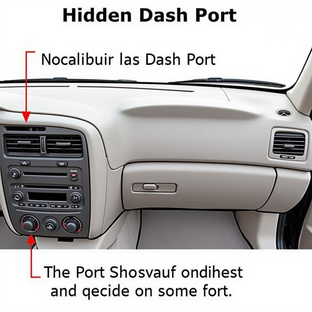 Hidden Dash Port Location in Older Nissan Models