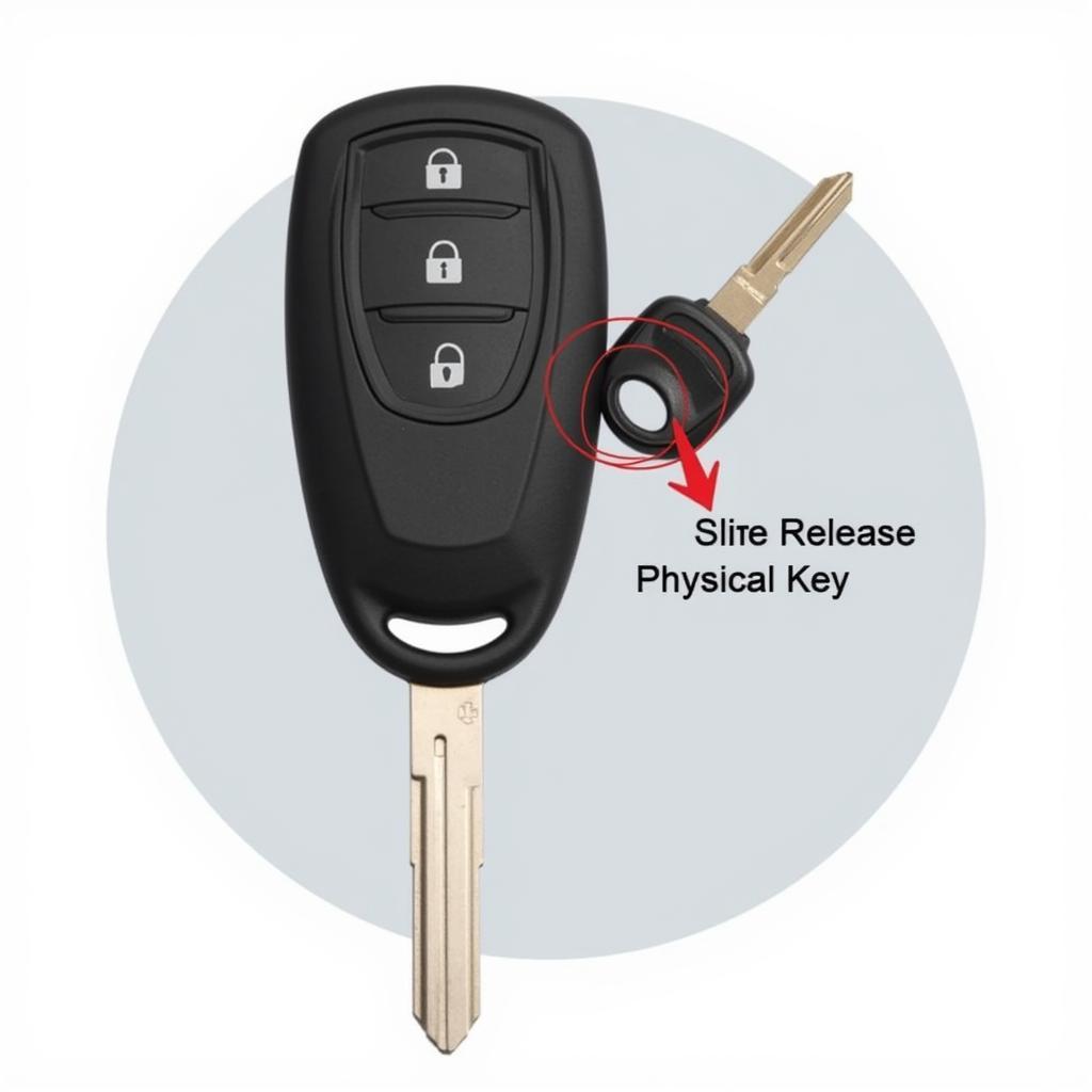 Key Fob with Hidden Key