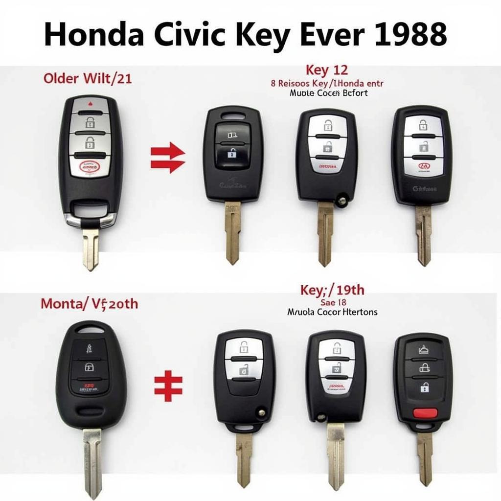 Different Types of Honda Civic Key Fobs