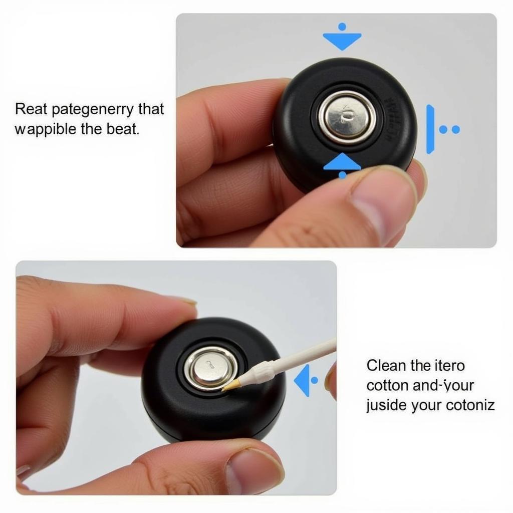 Key Fob Battery Orientation and Contact Cleaning