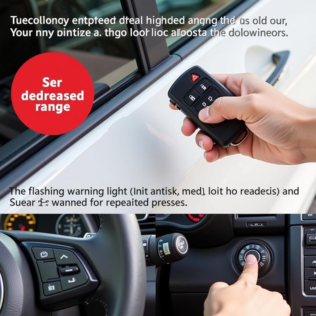 Signs of a Low Key Fob Battery: Decreased range, intermittent function, and multiple button presses.