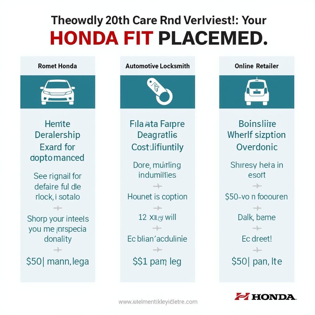 Key Fob Replacement Options for a 2016 Honda Fit