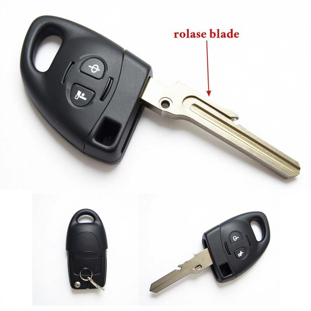 Honda Key Fob with Hidden Key Blade Exposed