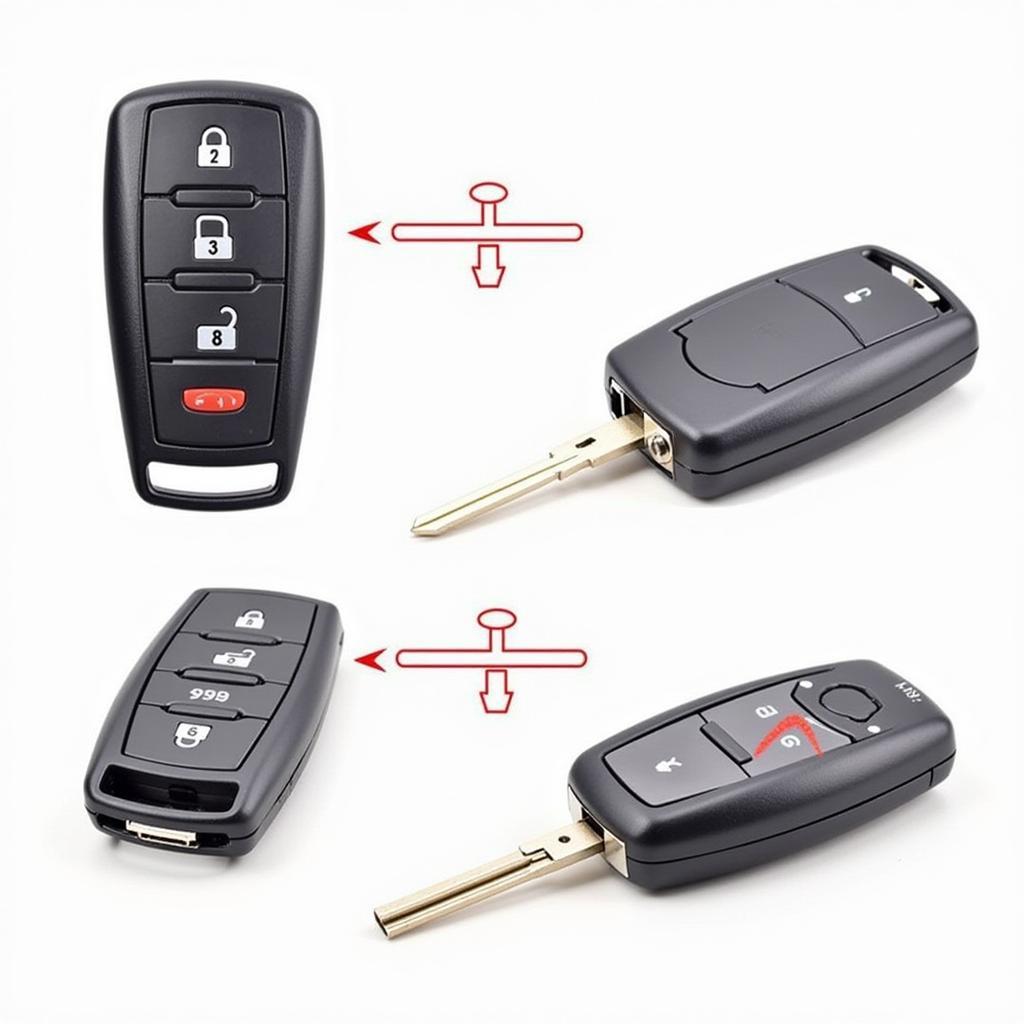 Identifying the Battery Compartment on a Honda Odyssey Key Fob