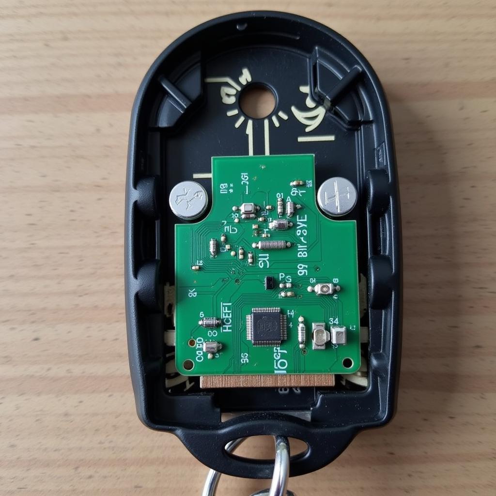 Hyundai Elantra Key Fob Circuit Board and Contacts