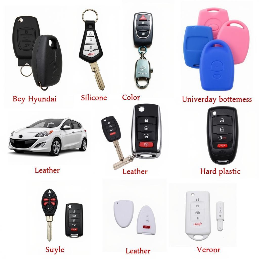 Various Hyundai Key Fob Cover Options