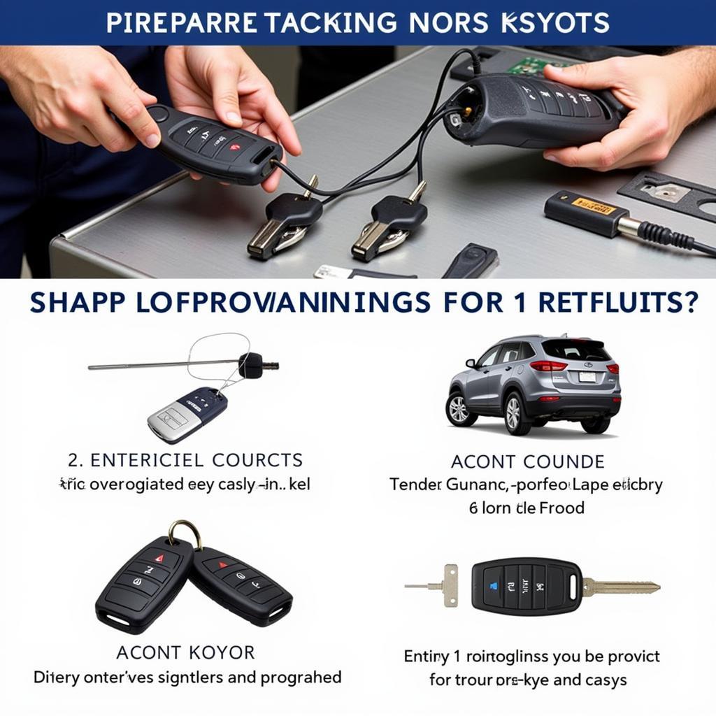 Programming a 2017 Hyundai Key Fob: An image illustrating the process of programming a Hyundai key fob, potentially involving diagnostic equipment.