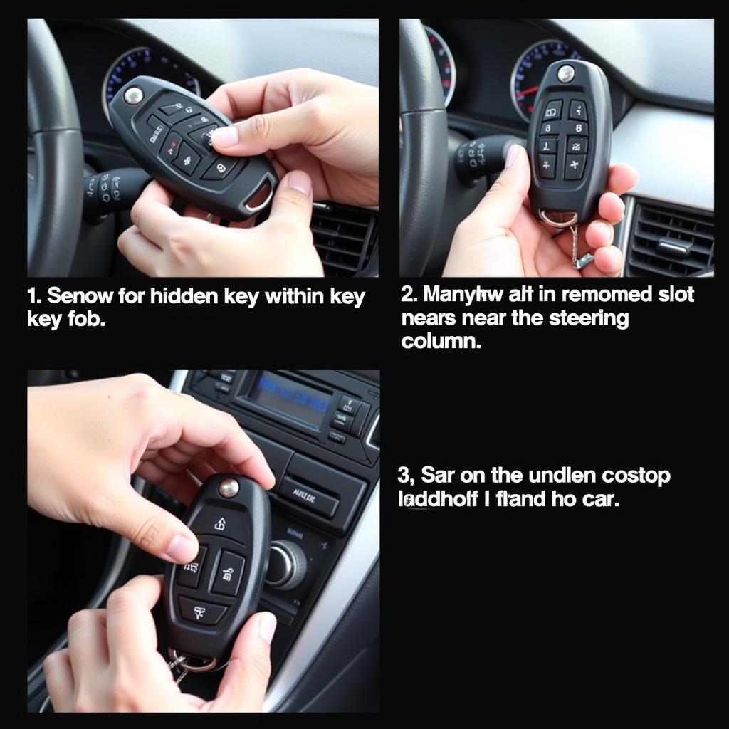 Hyundai Santa Fe Key Fob Hidden Key and Ignition Slot Location