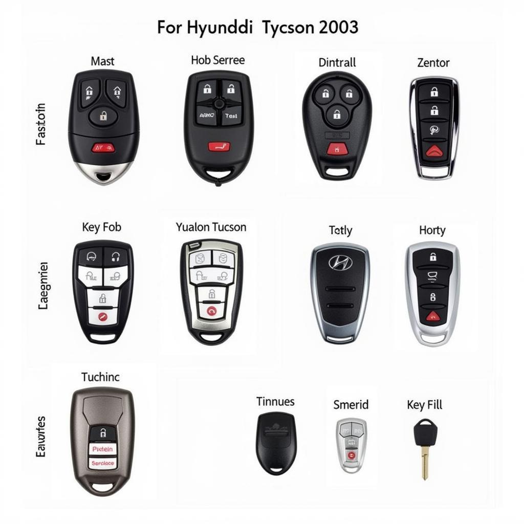 Different Hyundai Tucson Key Fob Types