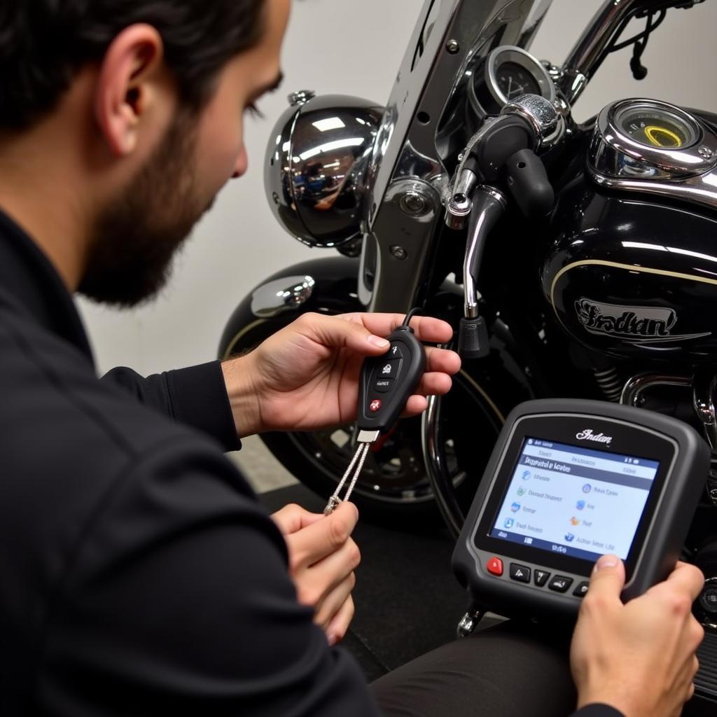 Programming a 2016 Indian Chief Key Fob at a Dealership