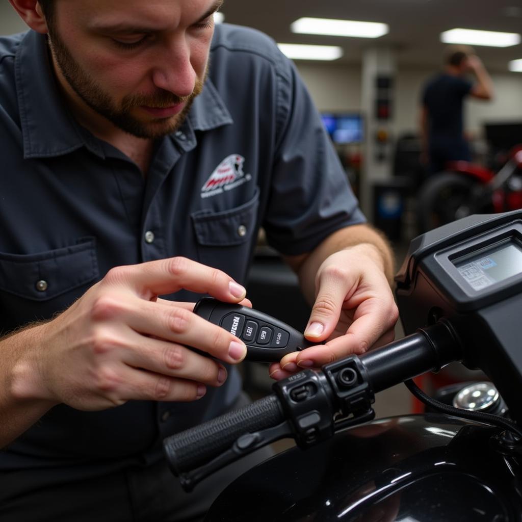 Programming a 2017 Indian Motorcycle Key Fob at a Dealership