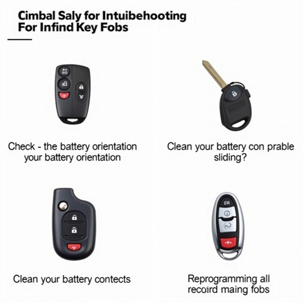 Troubleshooting tips for an Infiniti key fob