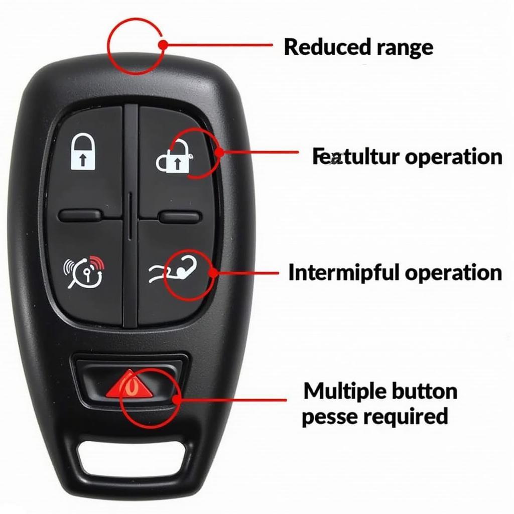 Infiniti QX50 Key Fob Low Battery Signs