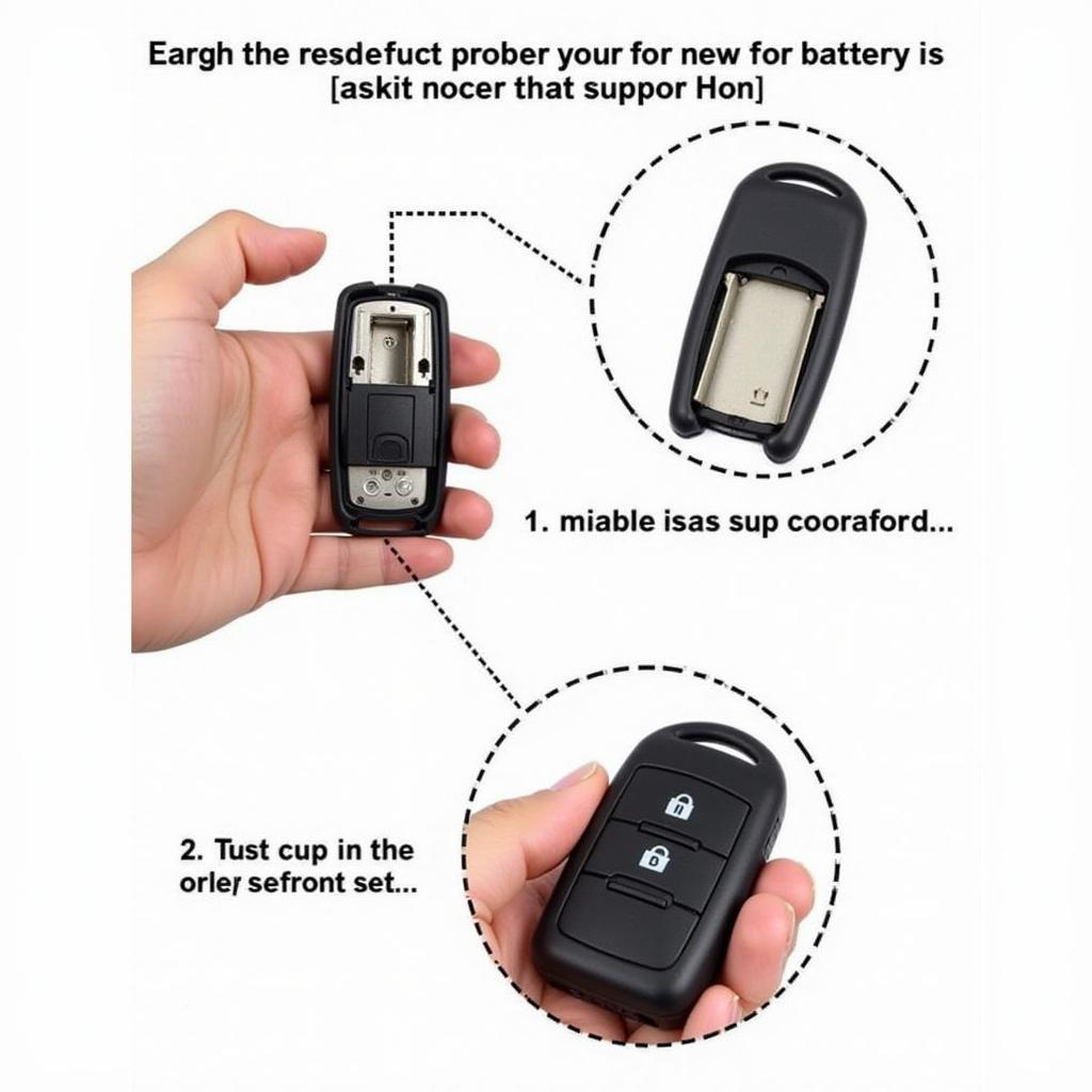 Inserting New Toyota 4Runner Key Fob Battery