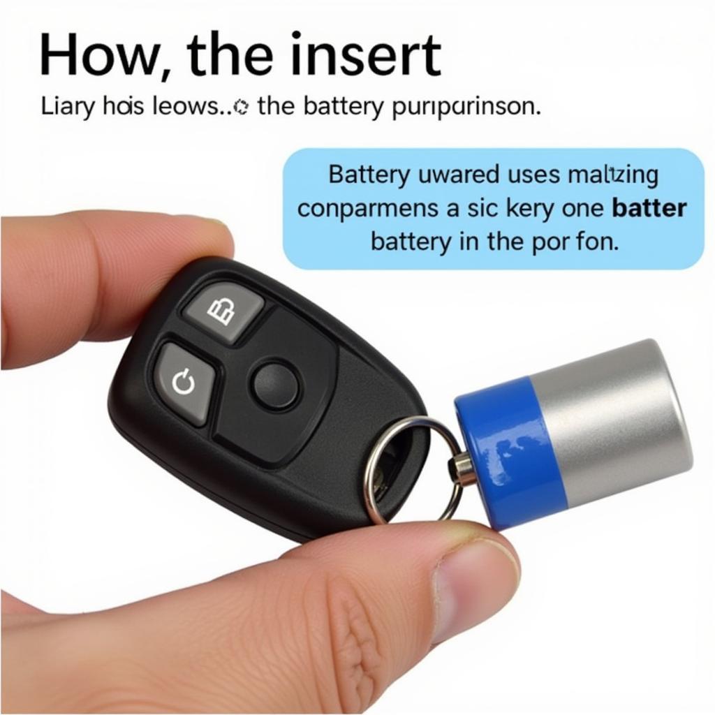 Inserting New Ford Key Fob Battery