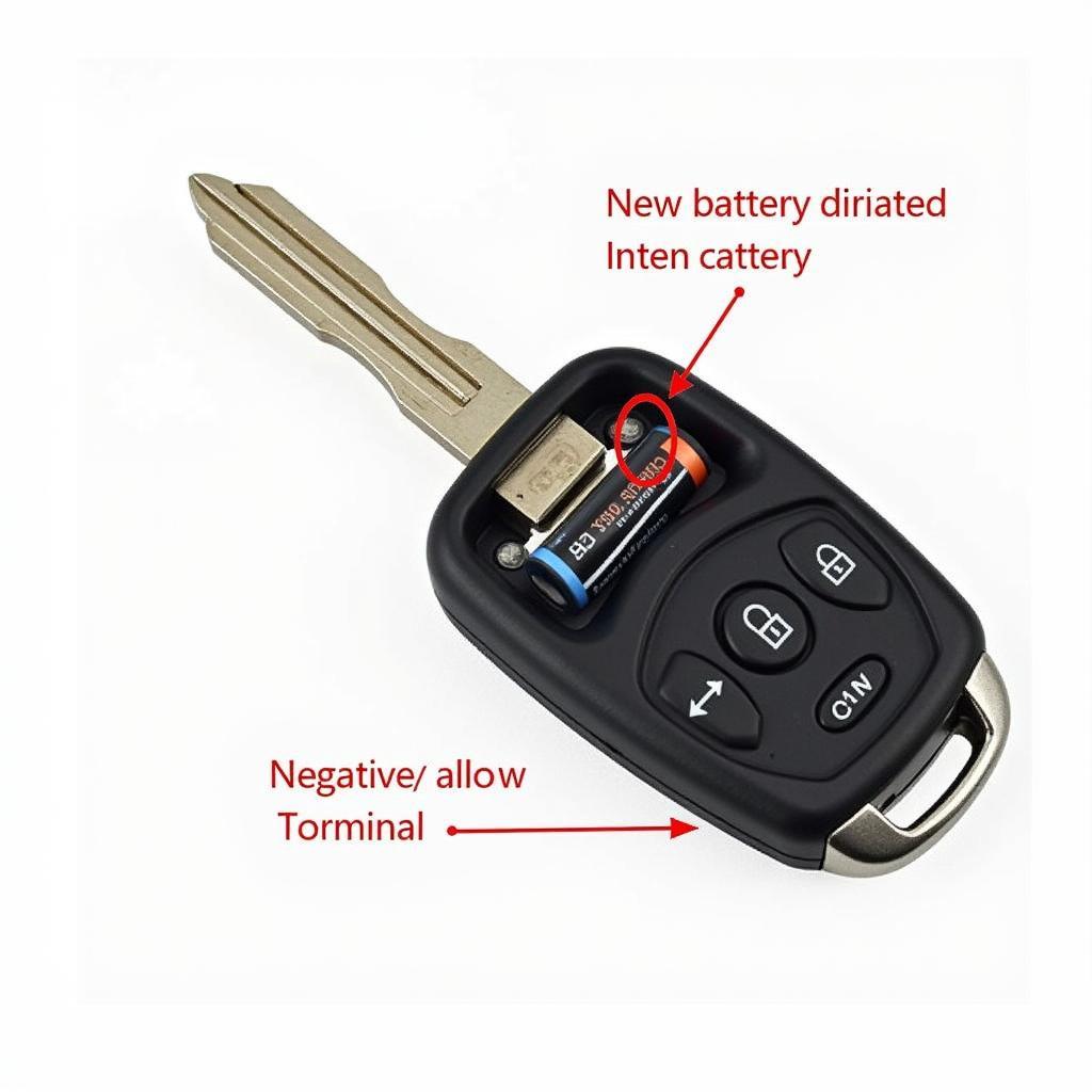 Installing New Key Fob Battery - Correct Orientation