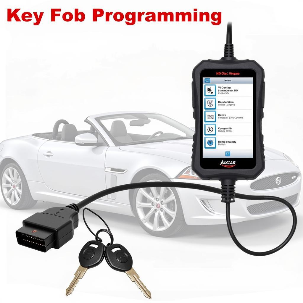 Programming a Jaguar XK Key Fob with a Diagnostic Tool