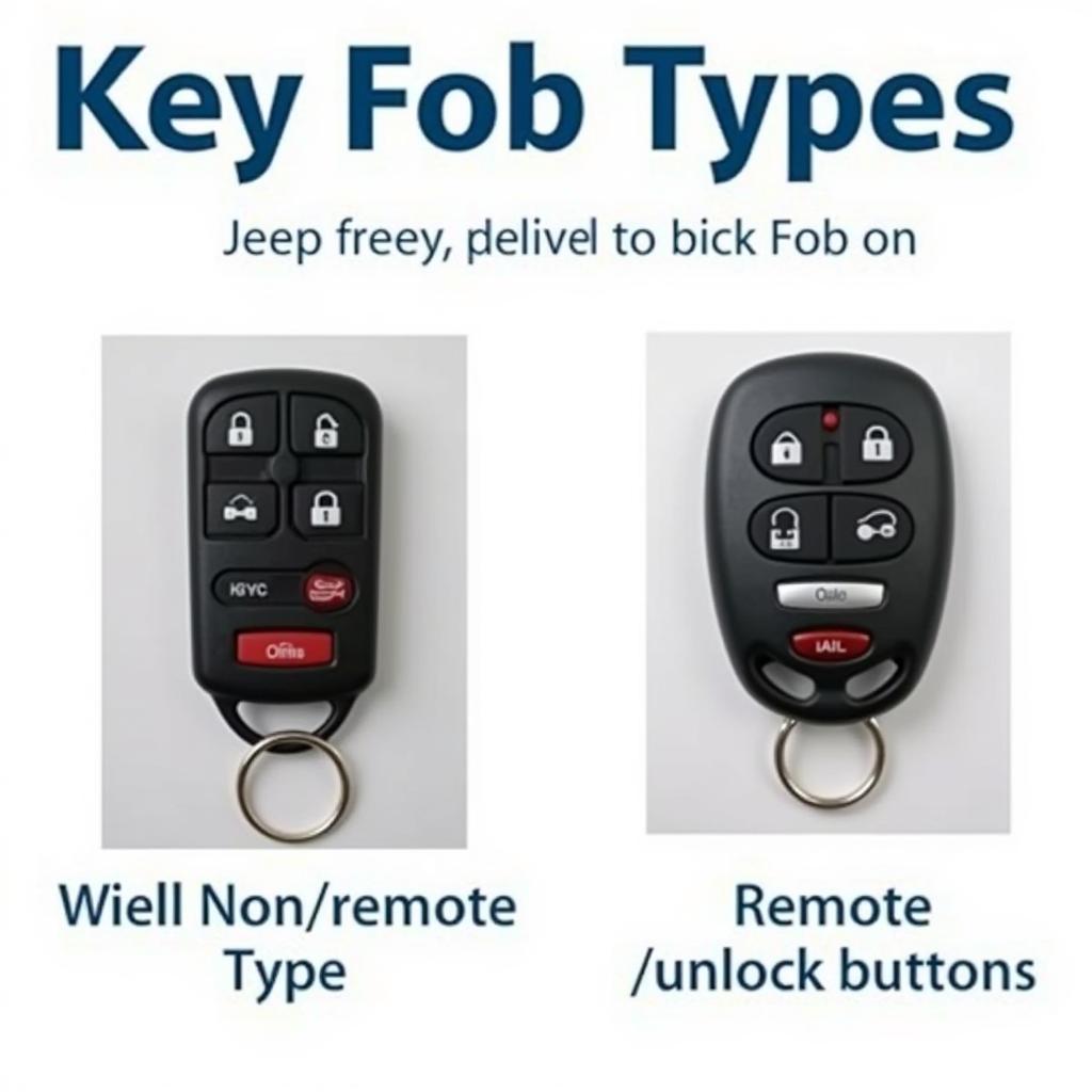 Different Jeep Liberty Key Fob Types