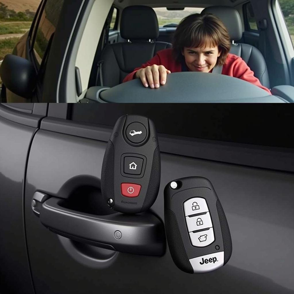 Jeep Renegade Key Fob with Low Battery Range