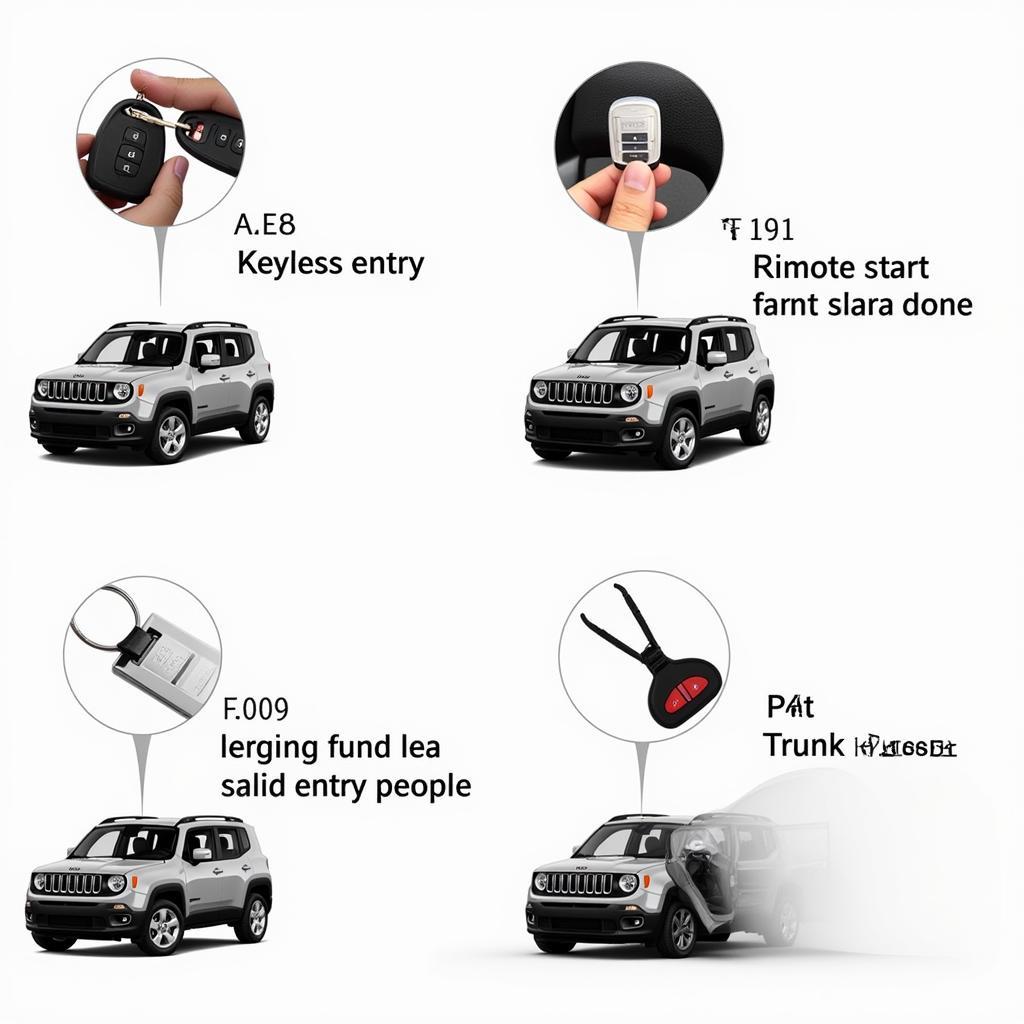 Jeep Renegade Key Fob Functions Demonstrated