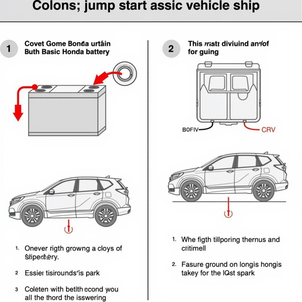 Jump Starting a 2019 Honda CRV with a Dead Key Fob - Battery Connection Guide