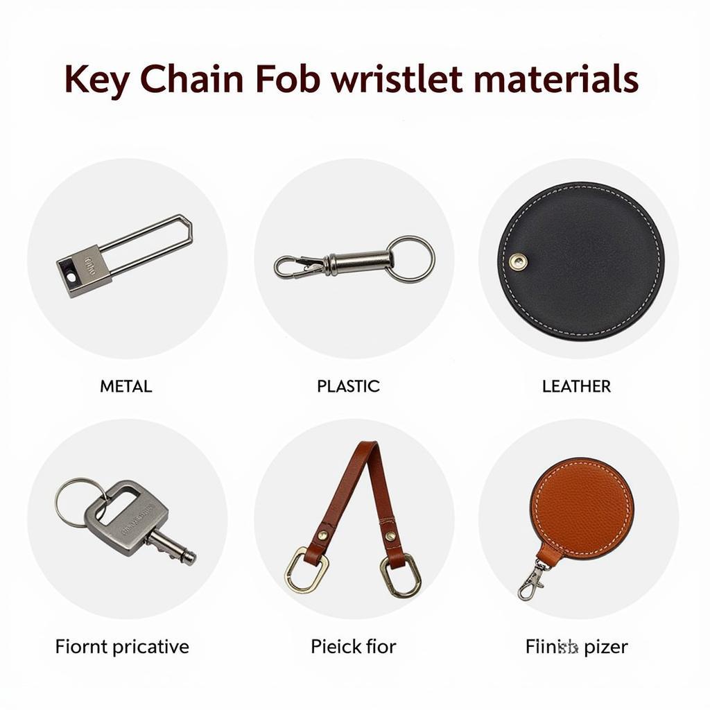 Key Chain Fob Wristlet Hardware Materials Comparison