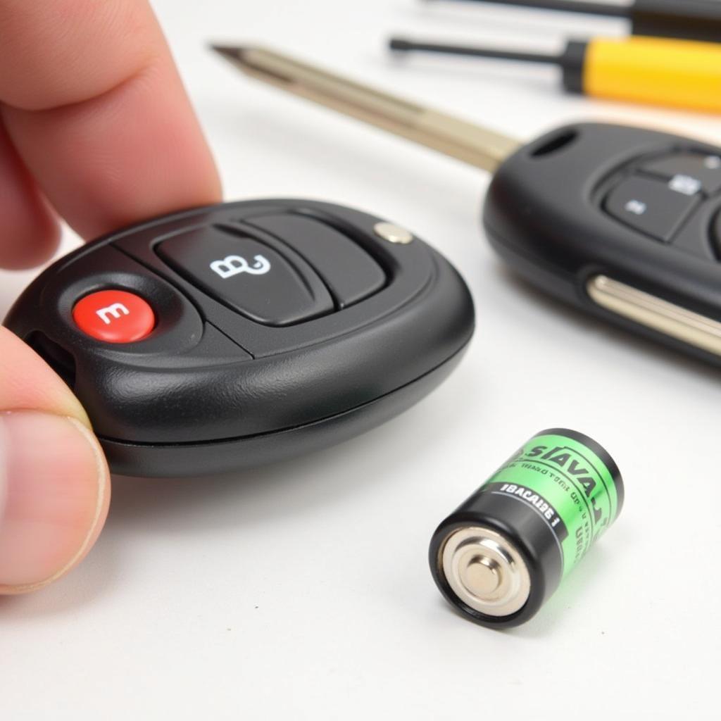 Replacing a key fob battery