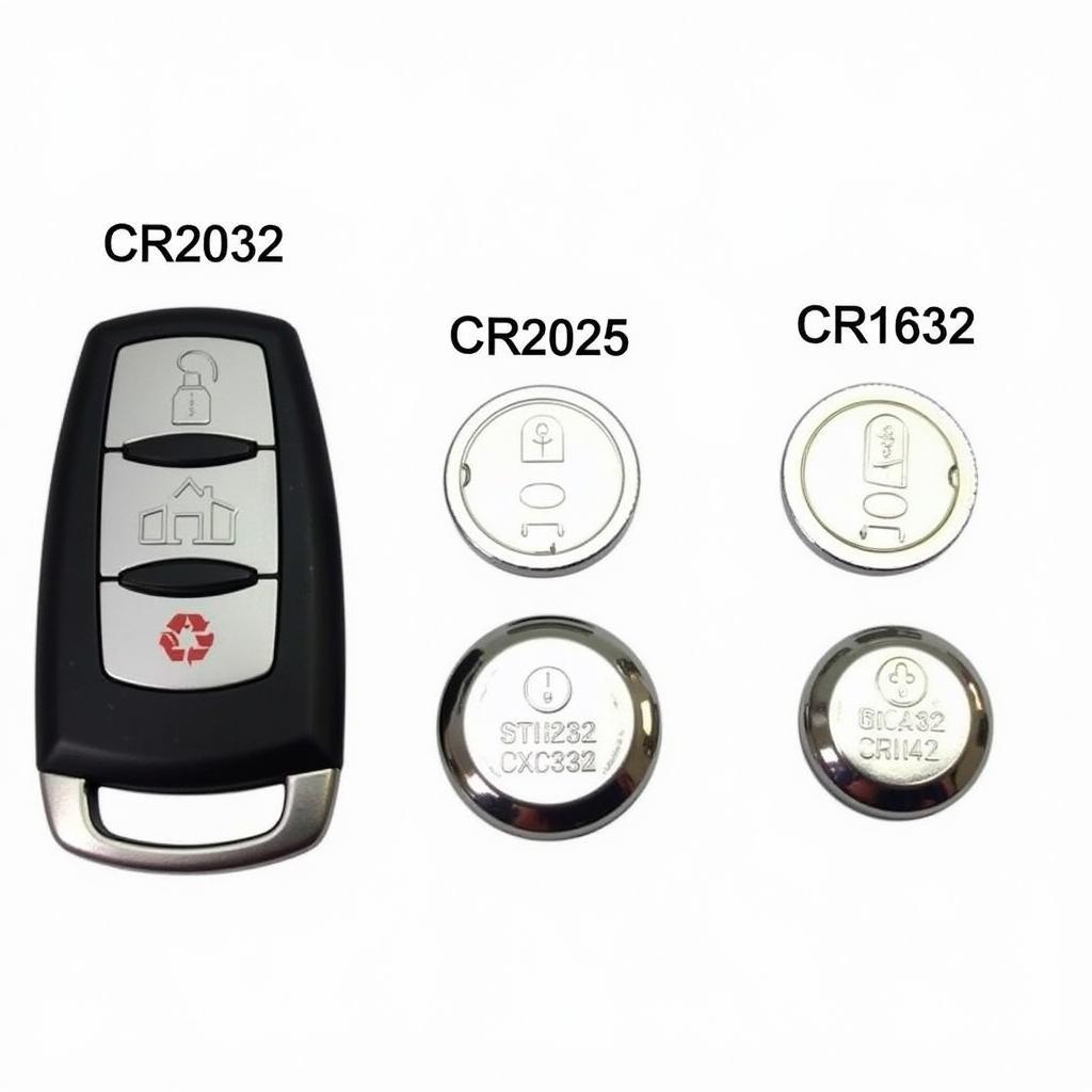 Common Key Fob Battery Types: CR2032, CR2025, CR1632