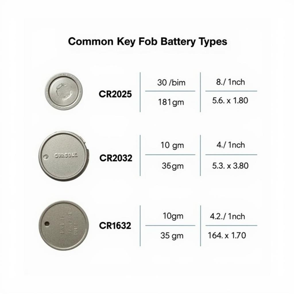 Key Fob Battery Types