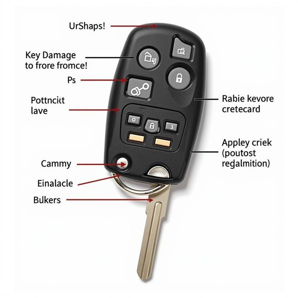 Inside view of a key fob with its internal components.