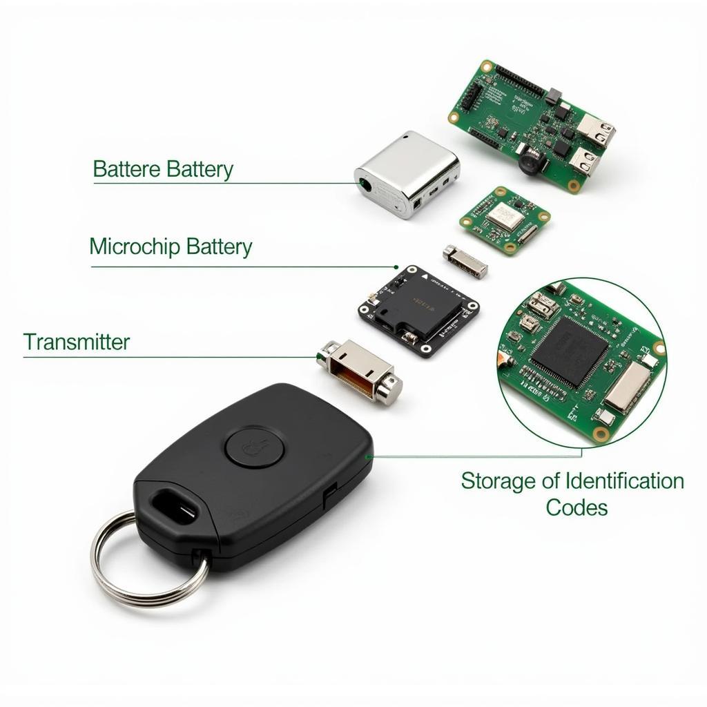 Internal Components of a Key Fob