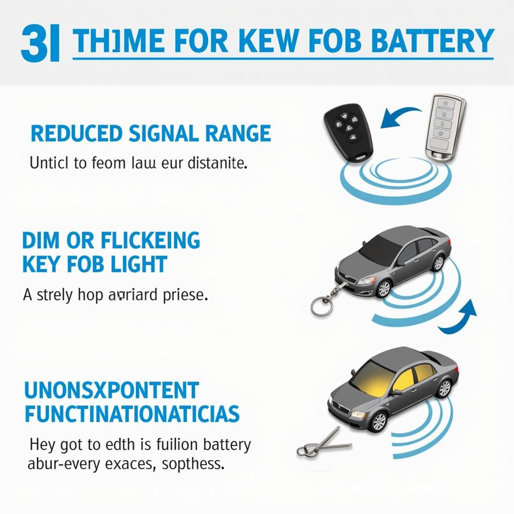 Key Fob Low Battery Symptoms