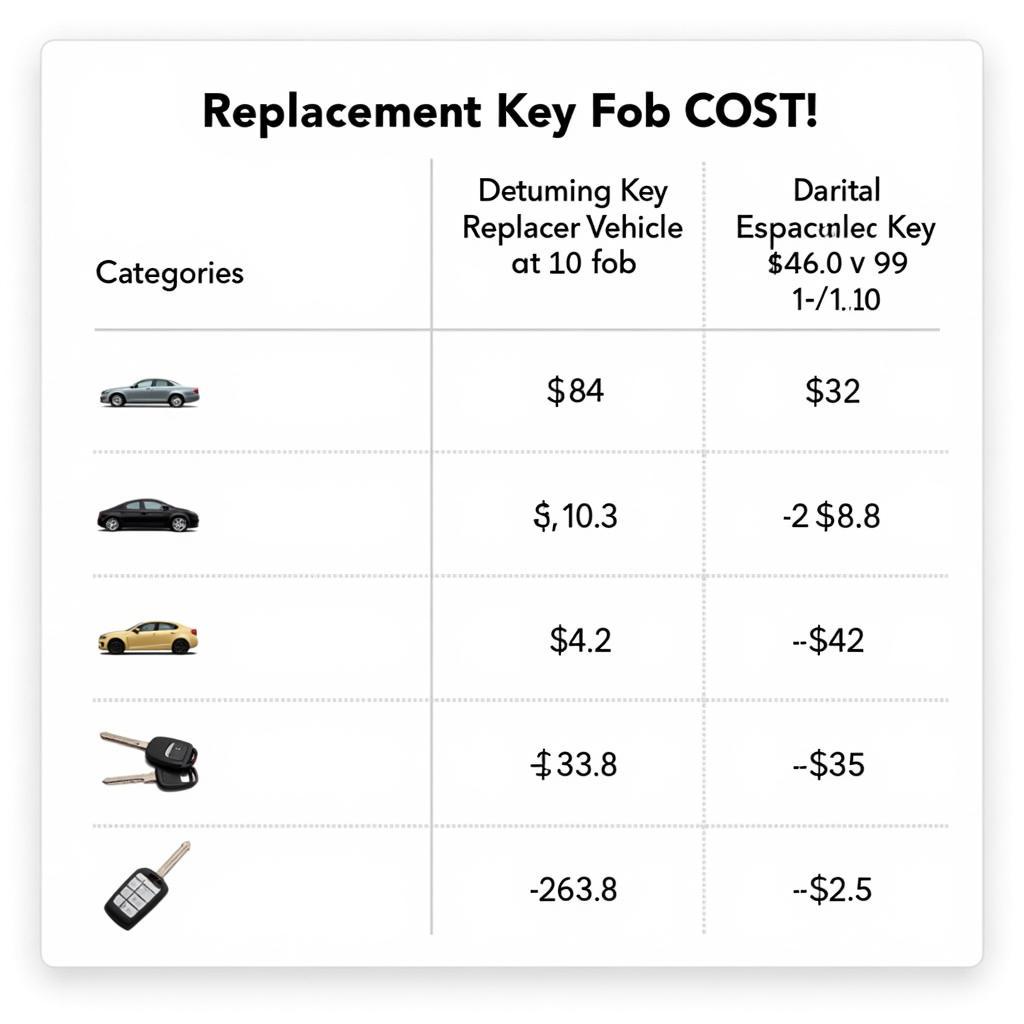 Key Fob Replacement Costs