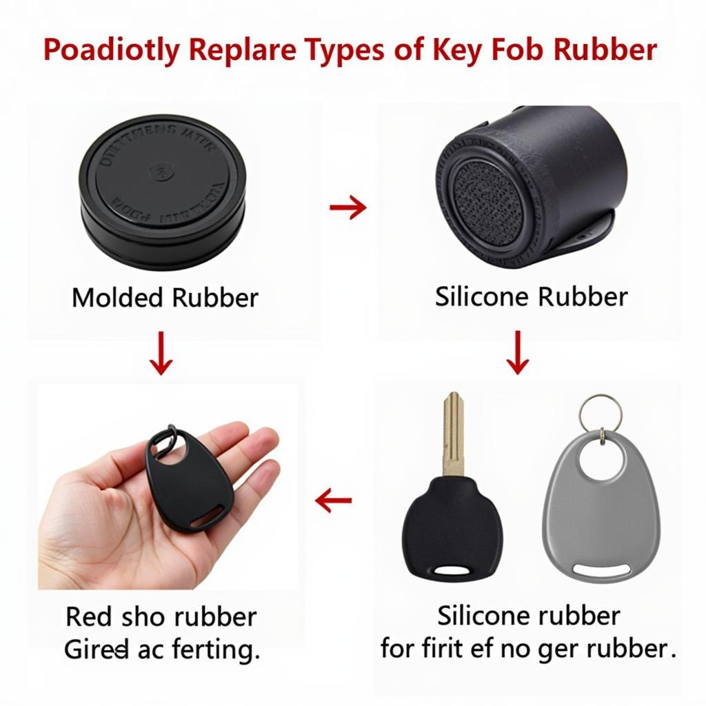 Different Key Fob Rubber Types