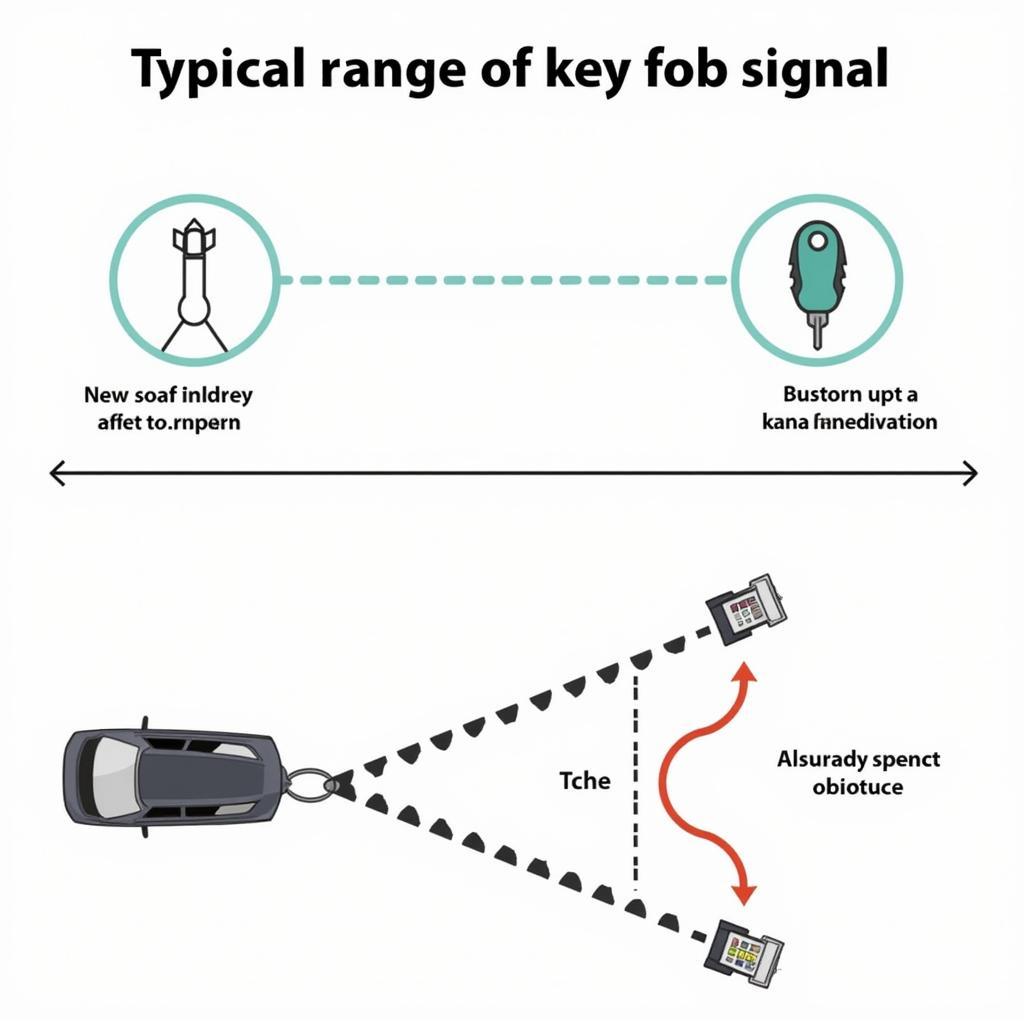 Key Fob Signal Range Illustration