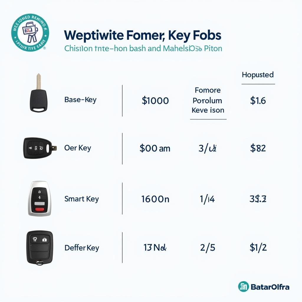 Key Fob Types and Associated Costs