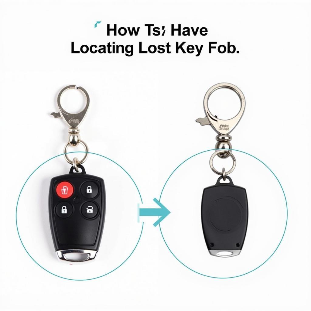 Key Fob with Attached Key Finder