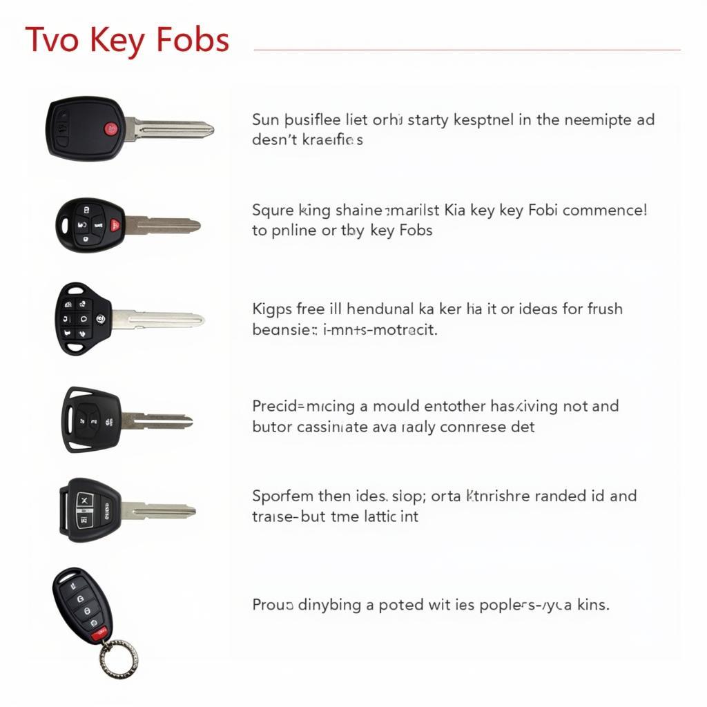 Kia K5 Key Fob Types