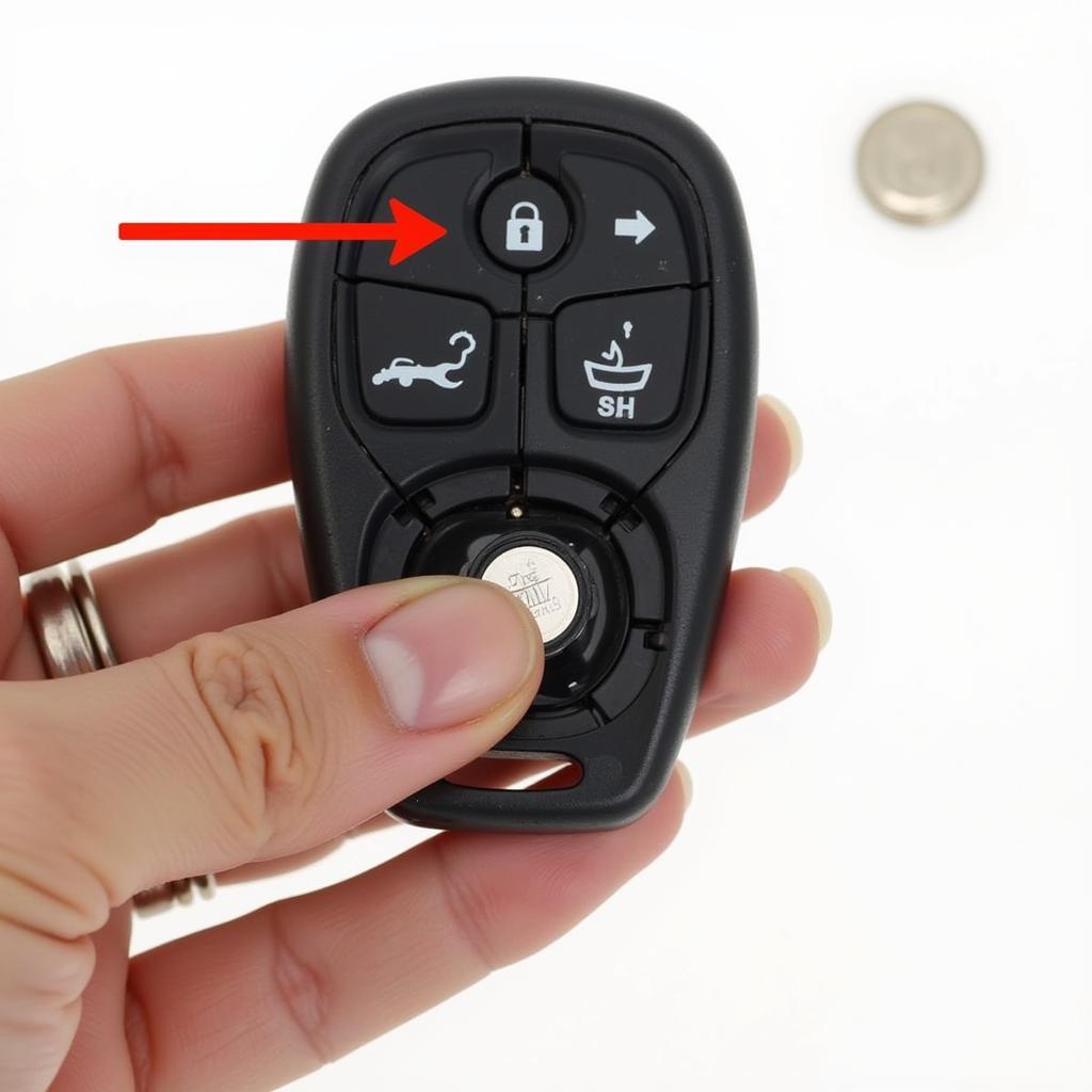 Inserting New Battery in Kia Key Fob