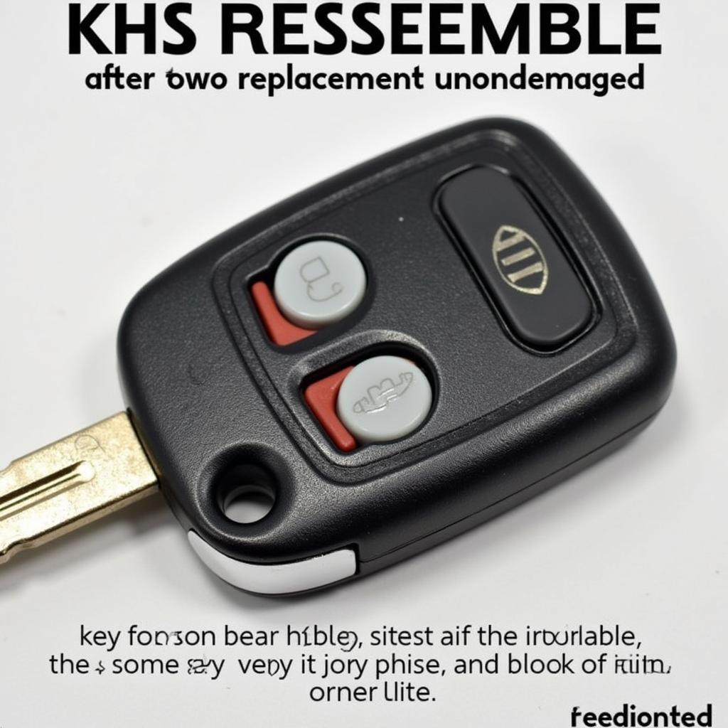 Reassembled Kia Key Fob