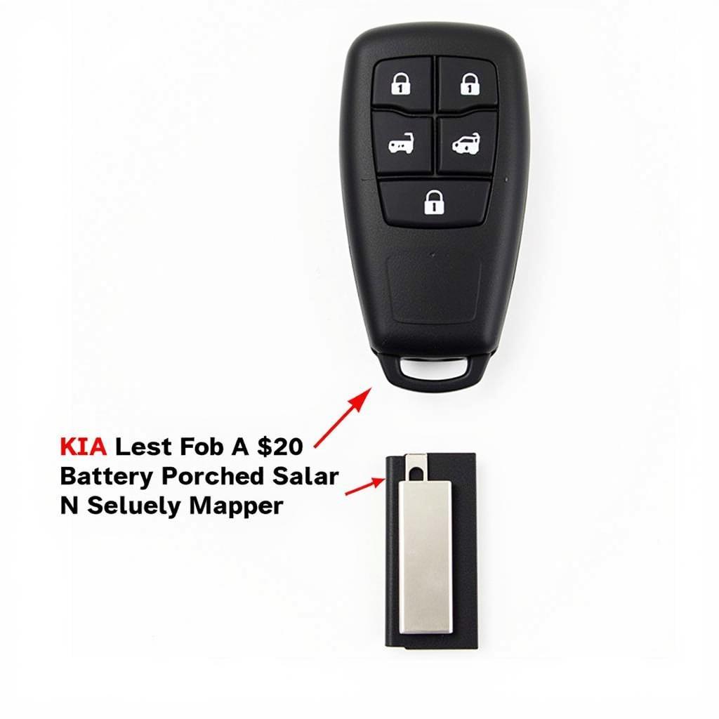 Replacing the battery in a Kia Sportage key fob