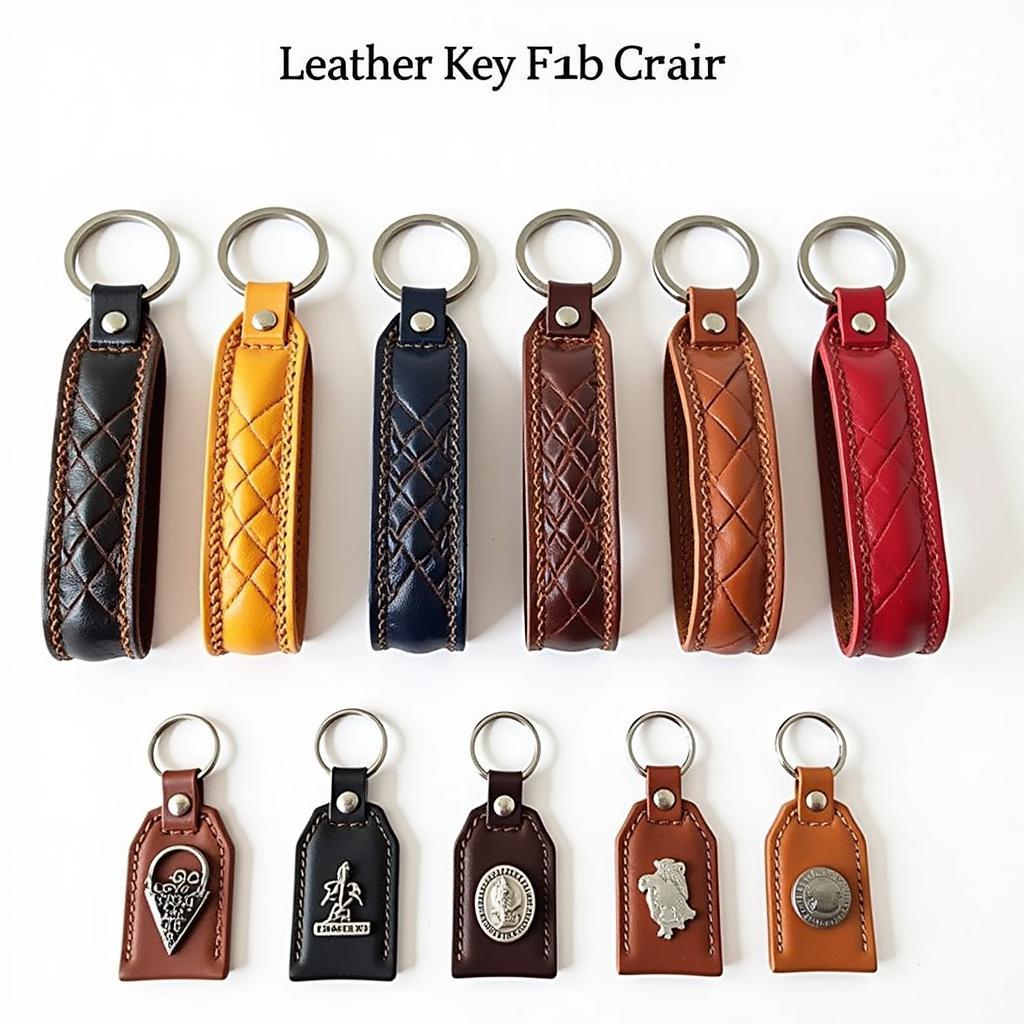 Stylish Leather Key Fob Chain Designs