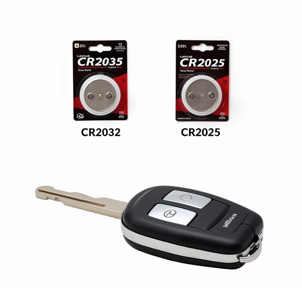 Lexus Key Fob Battery Types - CR2032 and CR2025