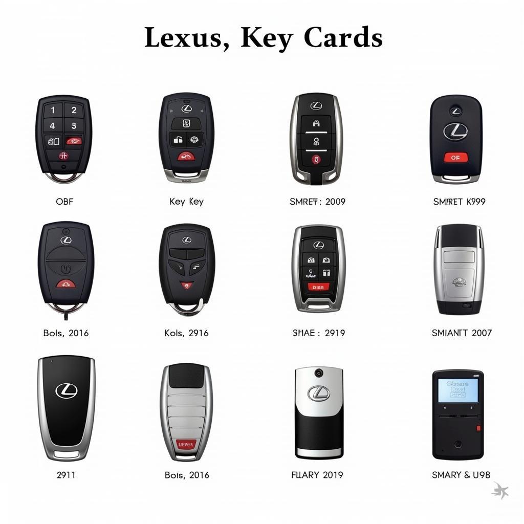 Different Types of Lexus Key Fobs