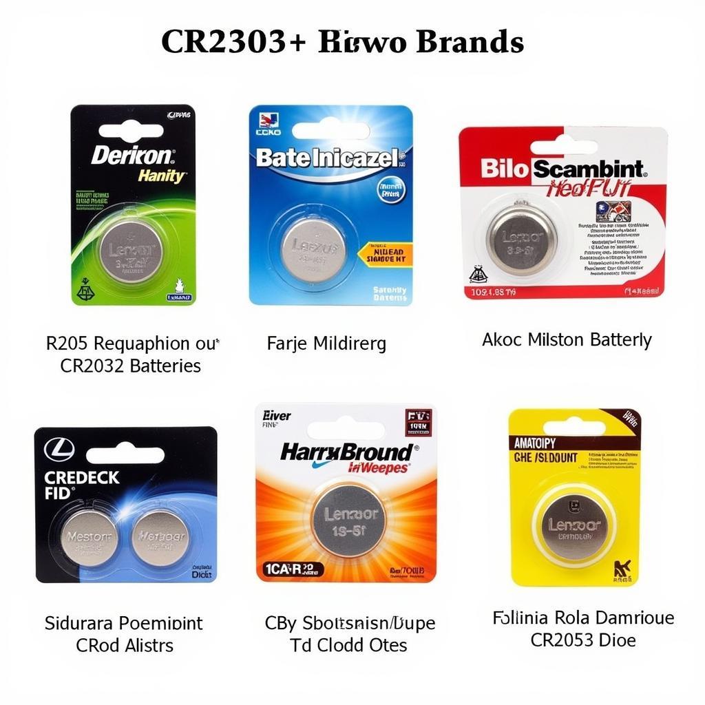 Different Types of CR2032 Batteries for Lexus RX450 Key Fob