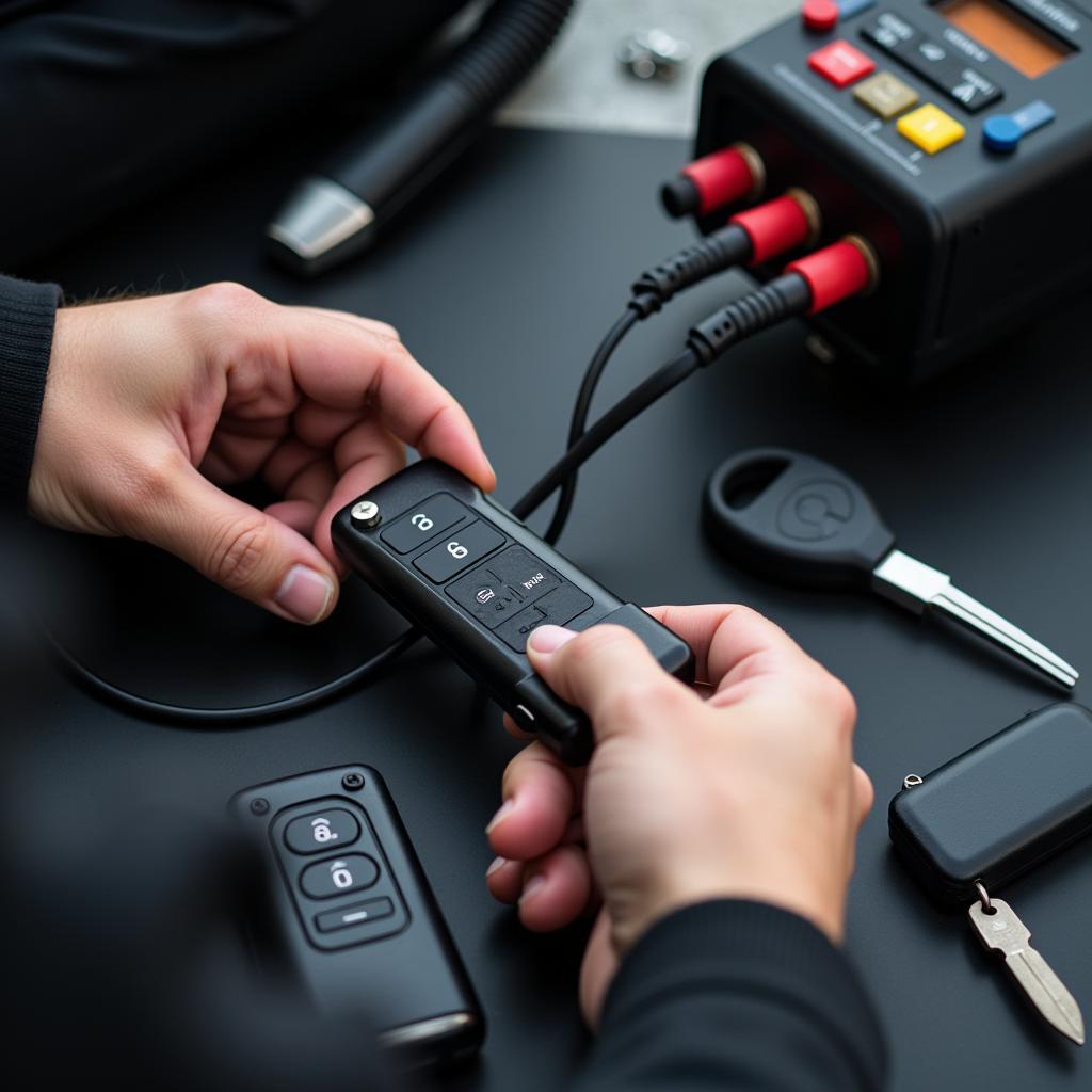 Locksmith Programming a Car Key Fob