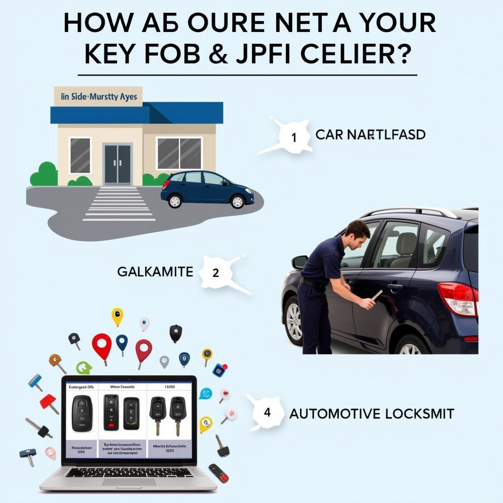 Lost Key Fob Replacement Options: Dealership, Locksmith, Online Retailer