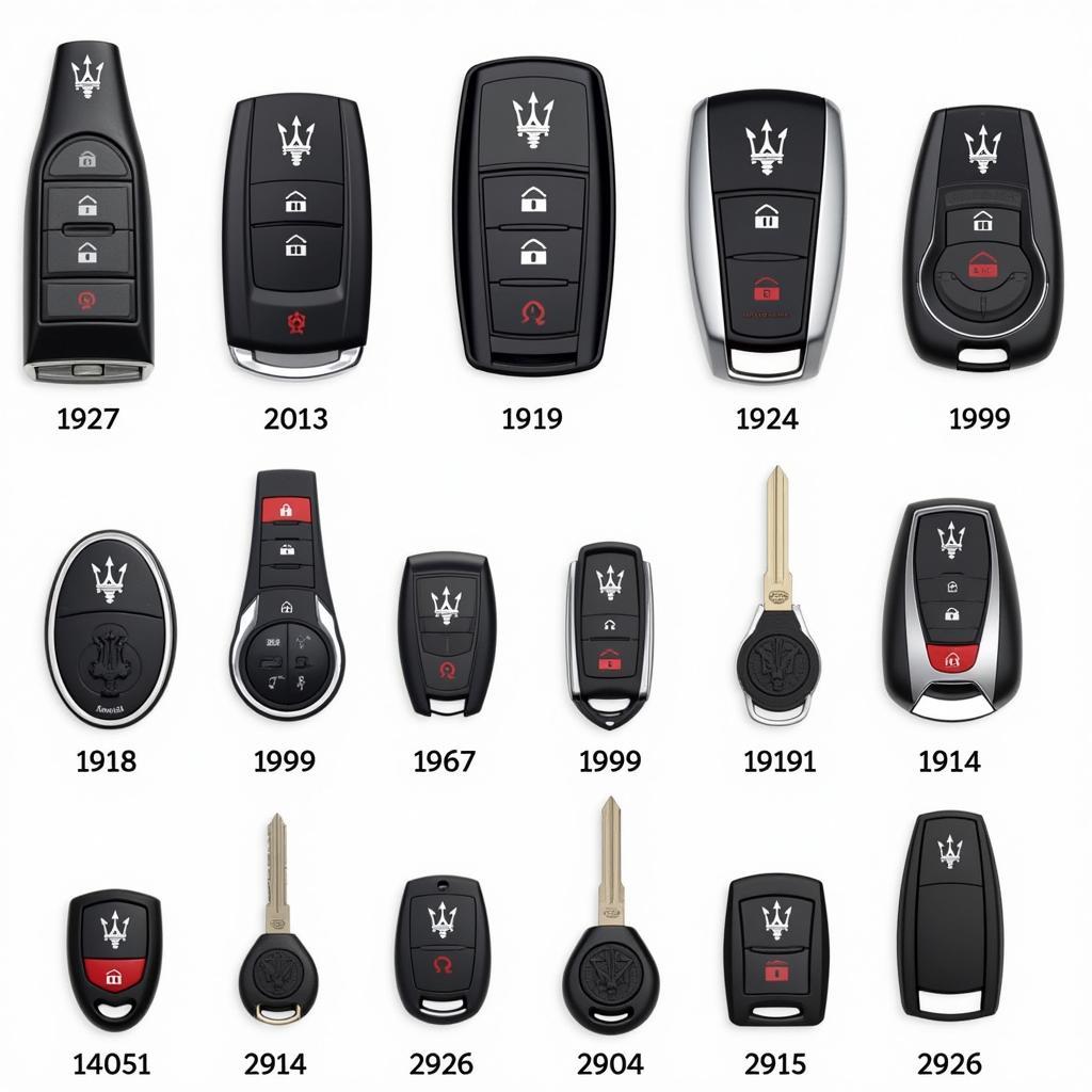 Different Types of Maserati Key Fobs