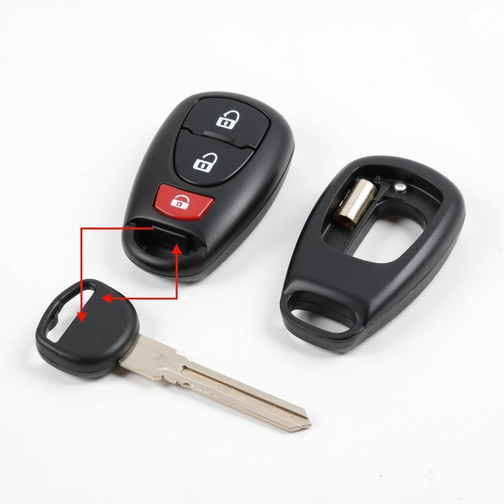 Mazda 2 Key Fob Disassembled