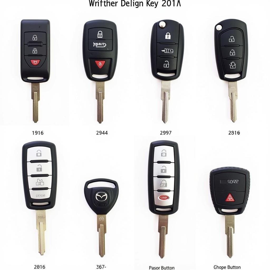 Different Types of Mazda 2 Key Fobs